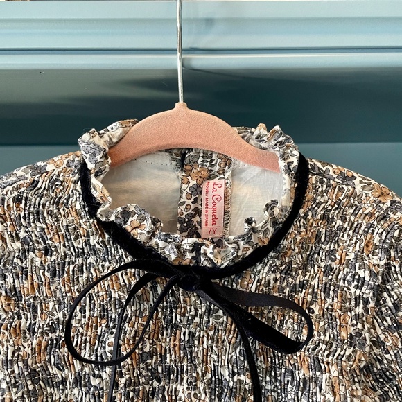 La Coqueta Girls Smocked Girls Dress Size 7y - Picture 2 of 2